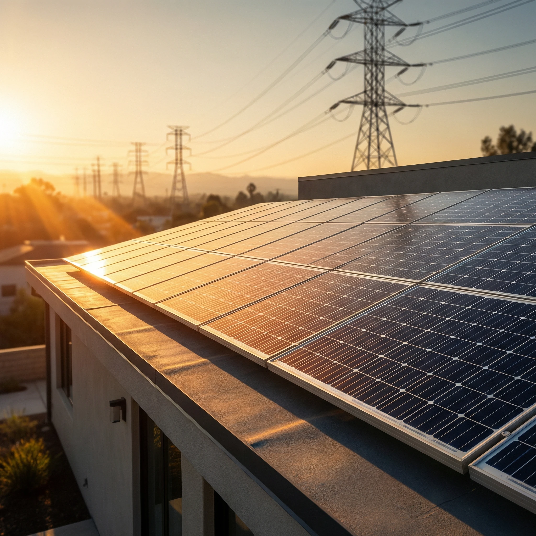 Solar vs Grid Electricity - Average US Household Cumulative electricity spending over 25 years