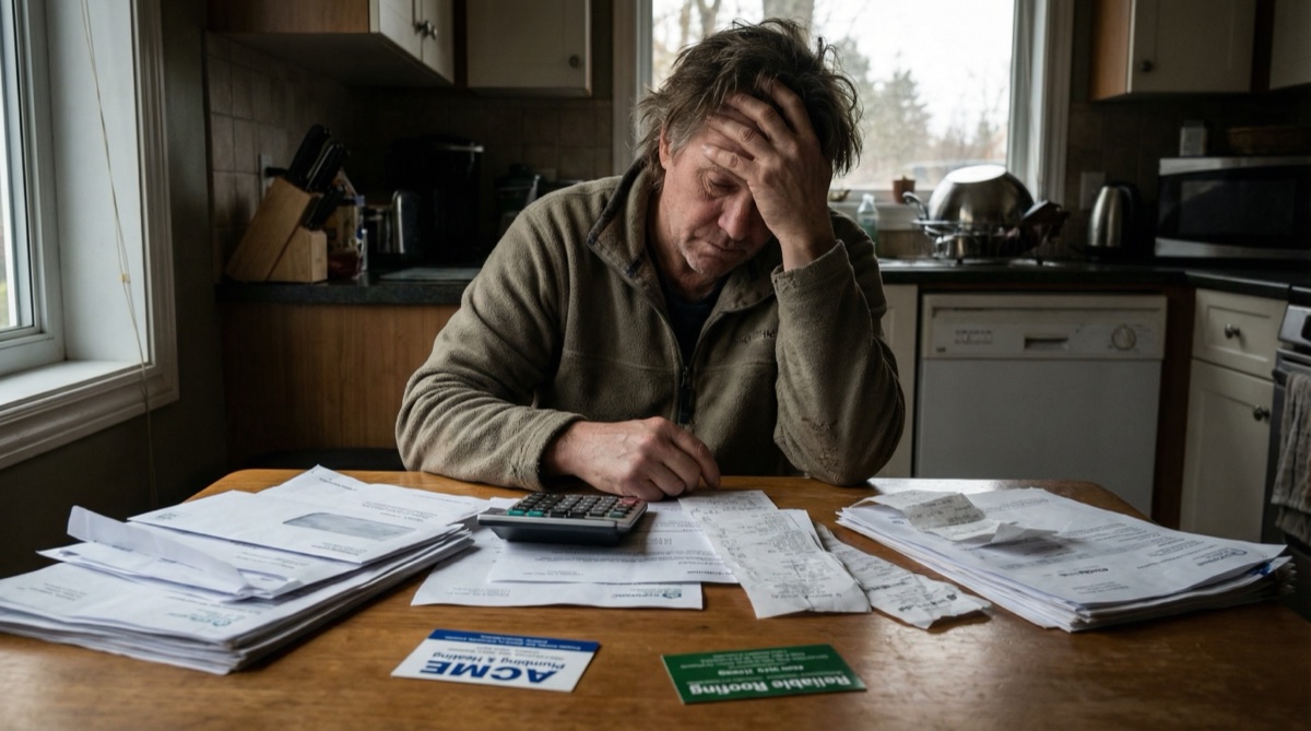 Homeowner overwhelmed by multiple contractor bills